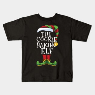 Cookie baking Elf Family Matching Christmas Holiday Group Gift Pajama Kids T-Shirt